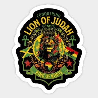 Rastafarian Lion Sticker